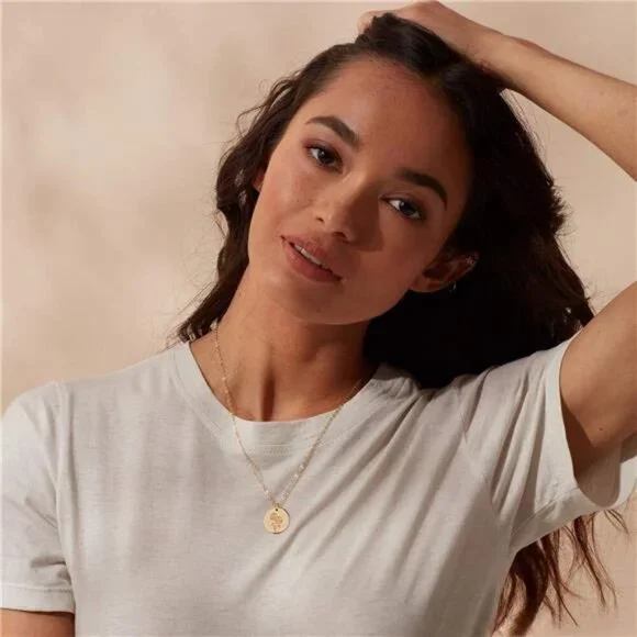 MEVECCO Birth Flower Necklace 18k Gold Custom Floral Pendant Necklaces Dainty - Picture 5 of 7